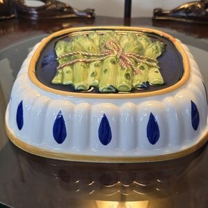 Colorful Ceramic Asparagus Dish